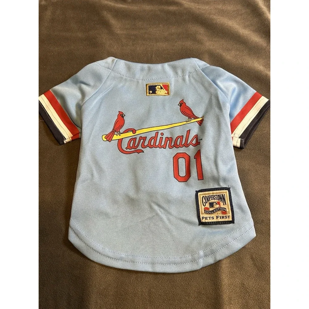 St.Louis Cardinals Blue Pet Jersey Size Small NWOT
